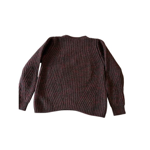 Maje Womens Sweater Size 2 Wine Color Wool Blend Long Sleeve Pullover Casual - Picture 13 of 13